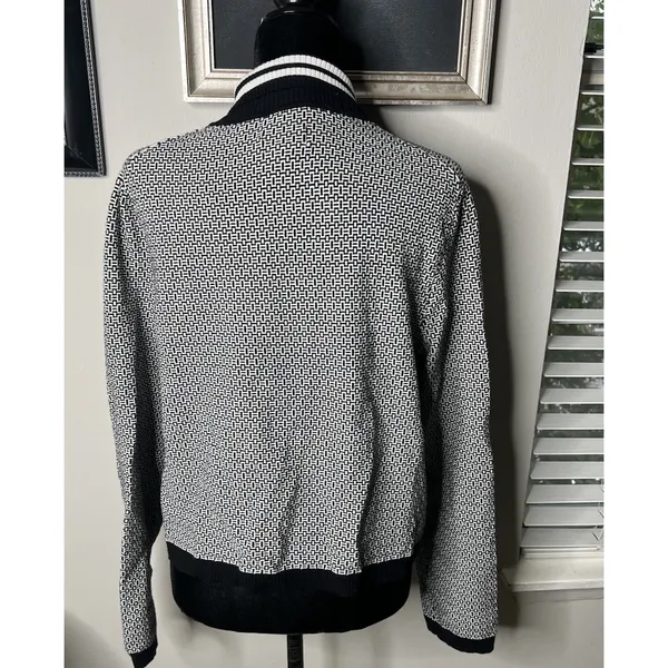 Maeve 'Plunging' Black Long-Sleeve Polo Cardigan Size X-Large - Image 5