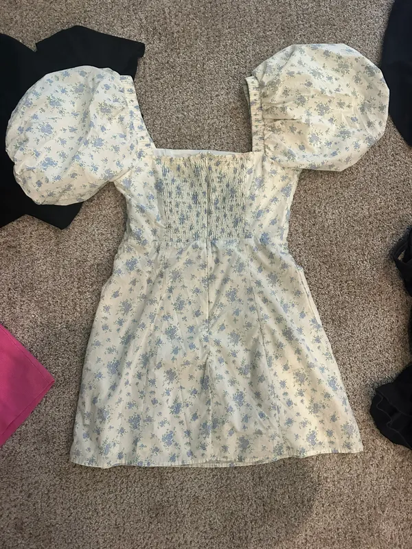 Marble Mini Dress Floral - Image 4