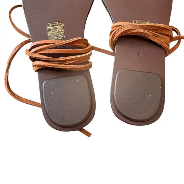 J.Crew Carsen made-in-Italy lace-up sandals in leather 6 - Image 4