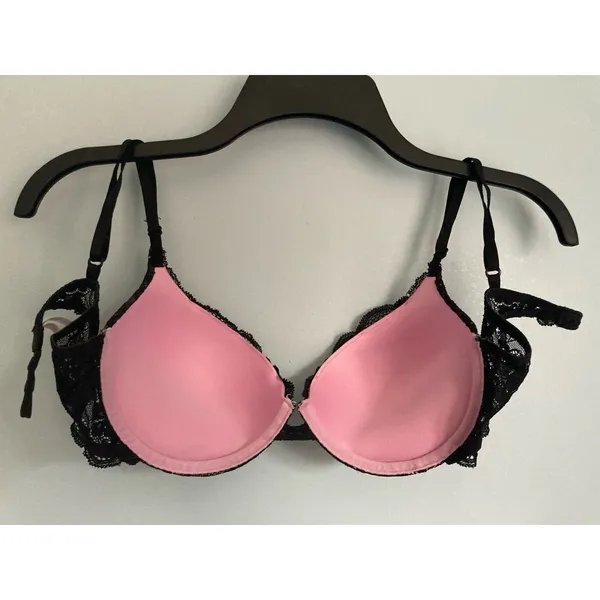 Vintage Victoria's Secret Bra Push Up 34C Padded Lace Fairy Whimsigoth - Image 9