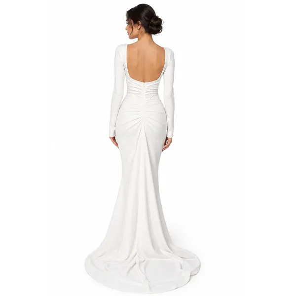 Lulus White Bridal Wedding Dress Size S - Image 2