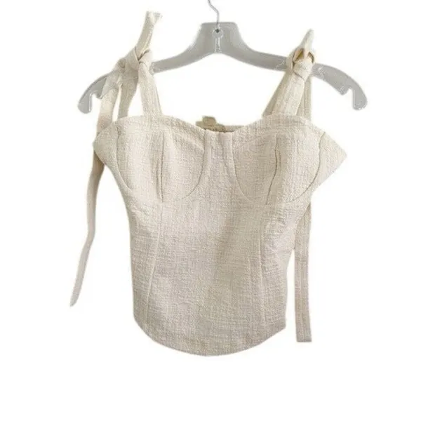 ✨Anthropologie Maeve Structured Tie Sz Large Tank✨ - Image 9