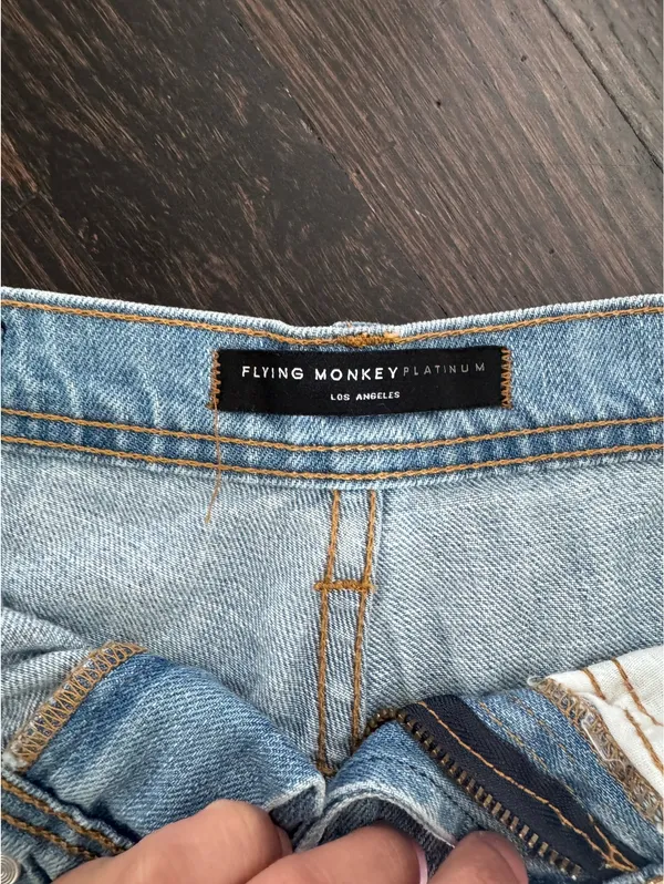 Vervet Flying Monkey Jean Shorts - Image 2