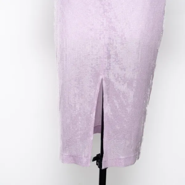 Avec‎ Les Filles - Purple Sequined Bodycon Midi Dress - Image 5