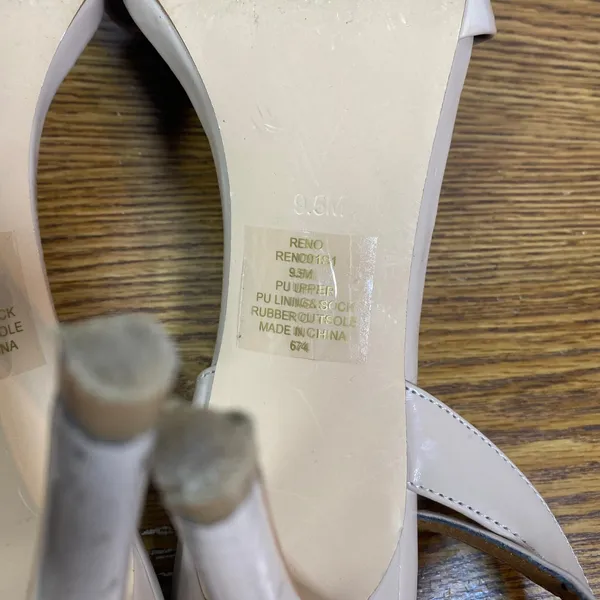 Steve Madden Reno‎ Heels Ankle Strap Dressy Party Nude Beige Size 9.5M - Image 5