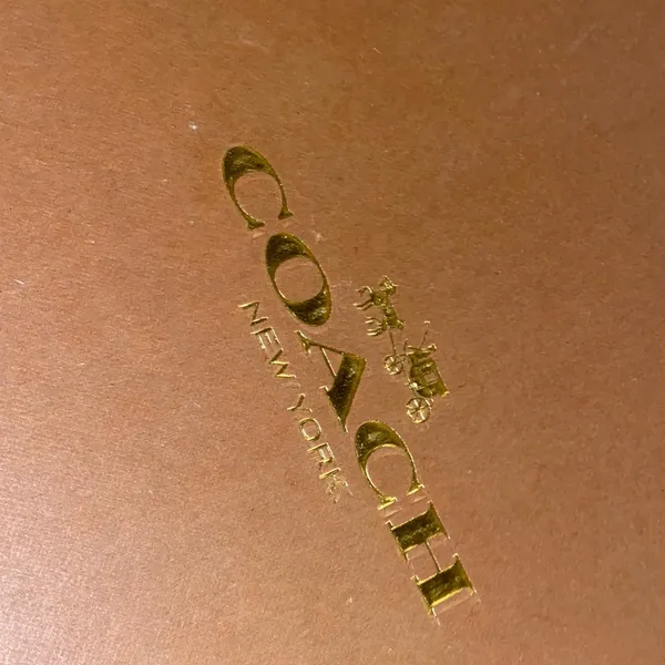 Coach Trisha Tall Rubber Rain Boots With Gold Buttons & Leather Size 9M - Image 4
