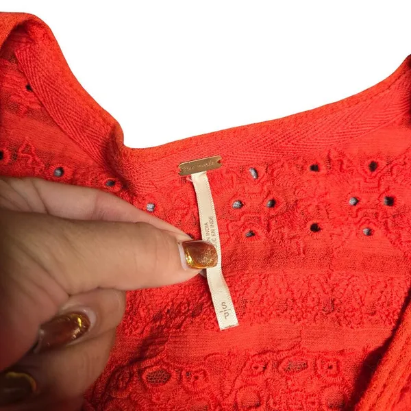 Free People Parisian‎ Nights Bell Sleeve Top Size: S - Image 7