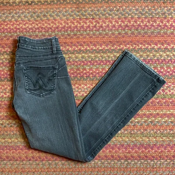 Wrangler Womens Premium Patch Western Cowboy Black Jeans - Image 3