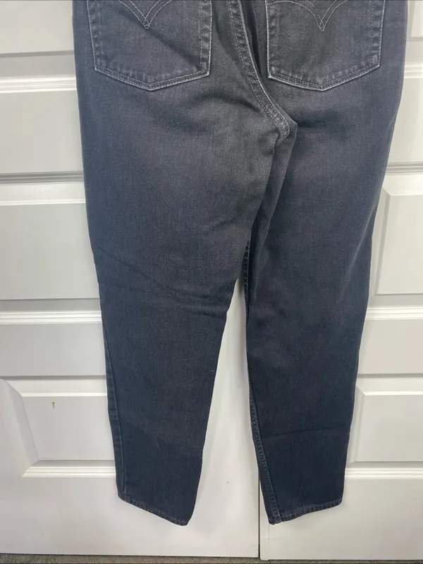Vintage Levis Jeans 512 Slim Fit Tapered Leg Made USA Womens 8M Black - Image 7