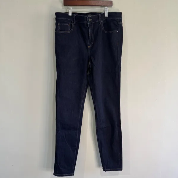 Ann Taylor The Skinny Modern‎ Fit Jeans Dark Indigo Blue Stretch Size 10 70268 - Image 9