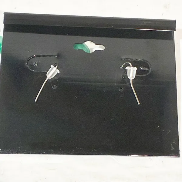 Vintage Hand Crafted Sterling Silver Finish Green Blue Tone Beaded‎ Earring NEW - Image 3