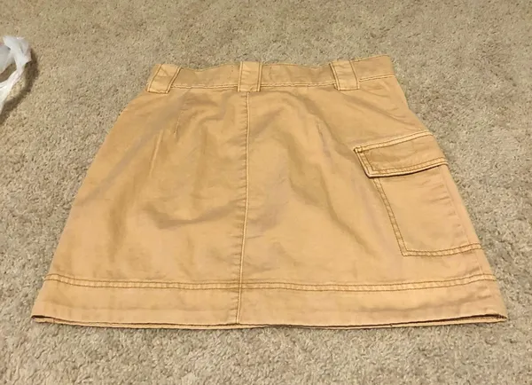 Urban Outfitters Mustard yellow cargo skirt never worn - Image 4