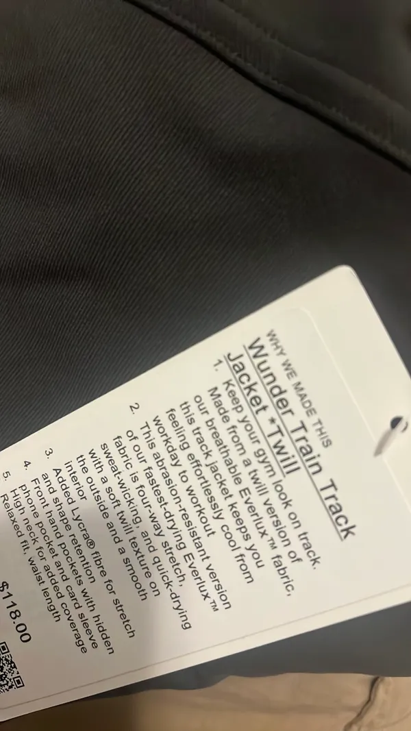 Lululemon Wonder Train Track Jacket-Twill - Image 3