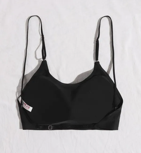 SheIn NEW SOLID SEAMLESS BACKLESS BLACK BRA - Image 2