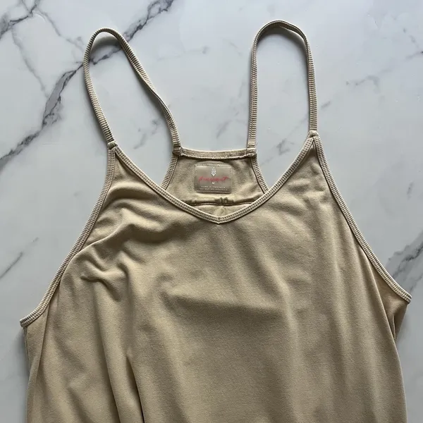 Free People Movement Hot Shot Mocha Latte Jumpsuit Oversize Loungewear - Image 6