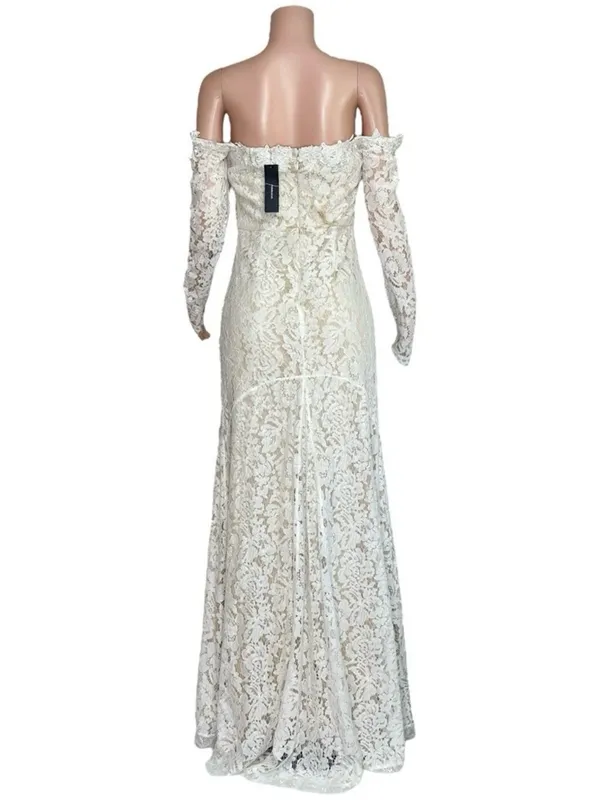 LULUS Romance Dreamer Lace Off-the-Shoulder Dress, White, Medium - Image 7