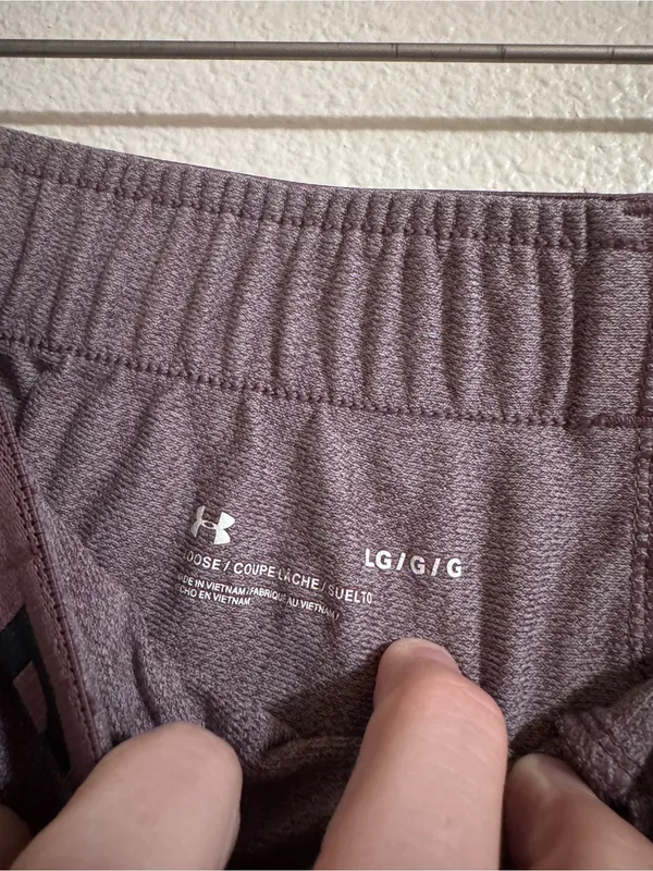 Purple Under Armour Women's Athletic Shorts - Image 2