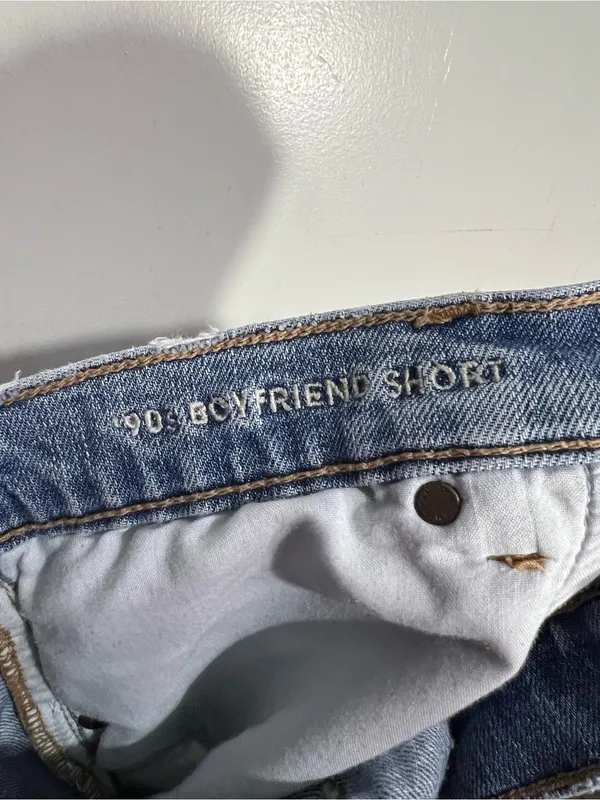 American Eagle Outfitters Light Blue 90s boyfriend short size 14 - Image 13