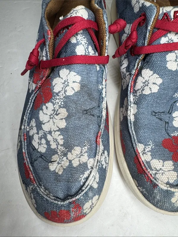 Ariat x Western Aloha Floral Canvas slip on Sneakers floral Hawaiian 8 casual - Image 5