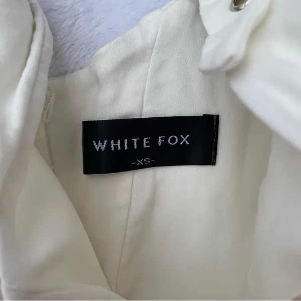 White Fox White Corset Crop Top XS - Image 8