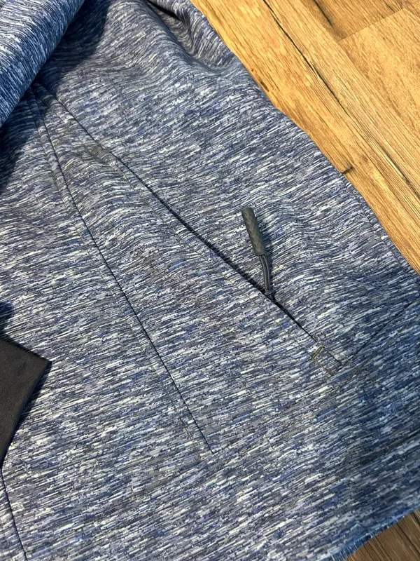 Boeing Hooded Winter Jacket Woman’s Size Small Blue - Image 4