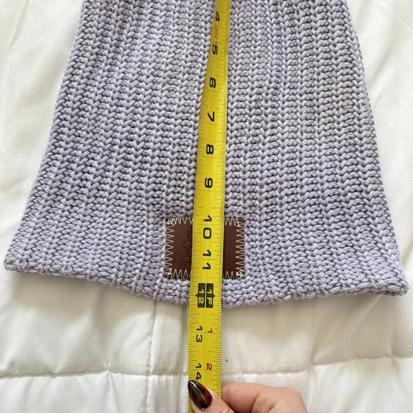 Womens‎ Love Your Melon Purple Beanie Hat Winter Knit 100% Cotton Classic City - Image 4