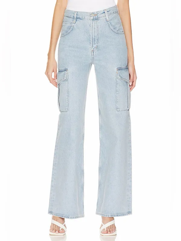 AGOLDE Minka Cargo Jeans in Realm‎ Light Blue Size 26 - Image 2