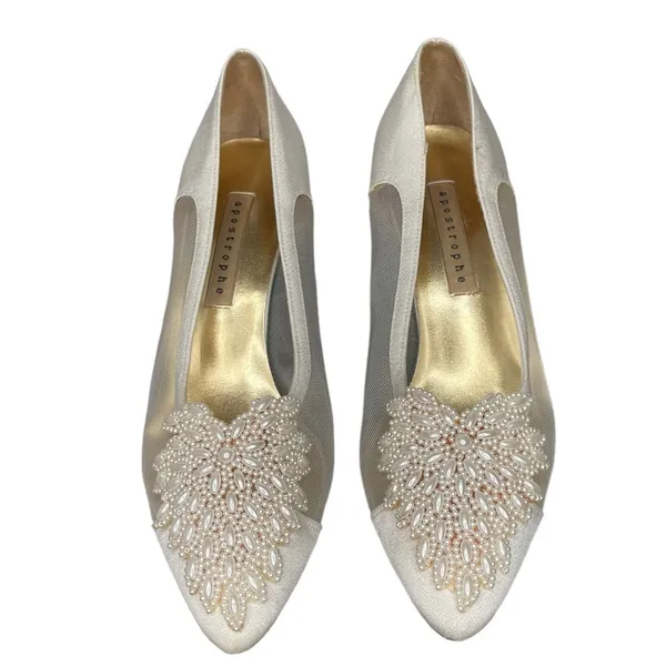 Miranda Heels with Pearl Accents‎ Size 8.5 - Image 2