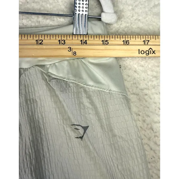 Gymshark Shorts Women Medium Gray/Green Lined 2‎ In 1 Running Training Workout - Image 7