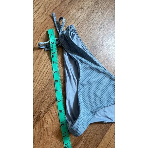 ‎RVCA womens blue checkered bikini bottoms Medium - Image 2