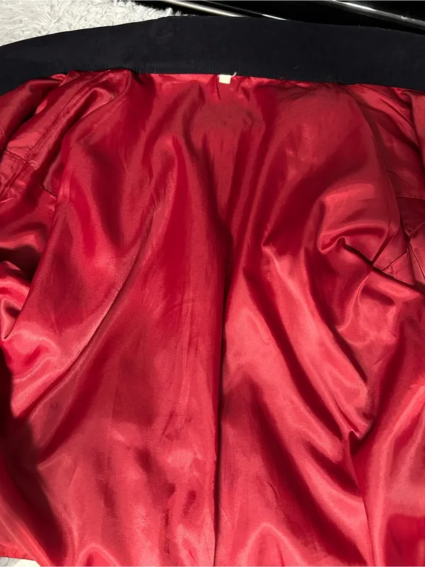 Faux suede tribal jacket with embroidery Red Size L - Image 12