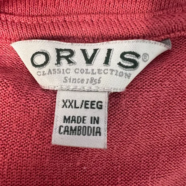 Orvis Womens Knit Top XXL Short Sleeve Stretch Relaxed Casual Workwear - Image 2