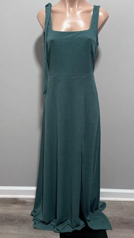 Birdy Grey Alex Convertible Maxi Dress Sea Glass Green Formal Bridesmaid Medium - Image 3