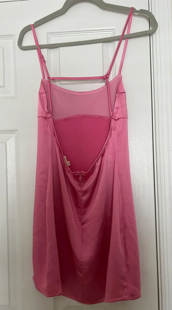 La Hearts Satin Bustier Mini Dress - Image 6