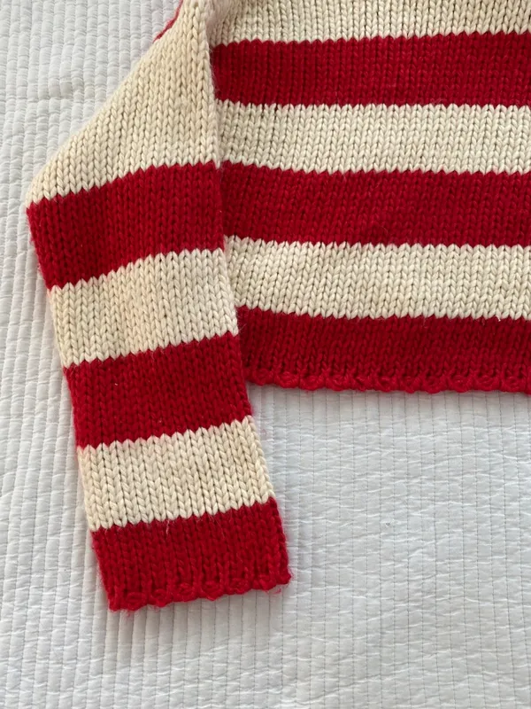 Edikted red and white striped sweater - Image 6