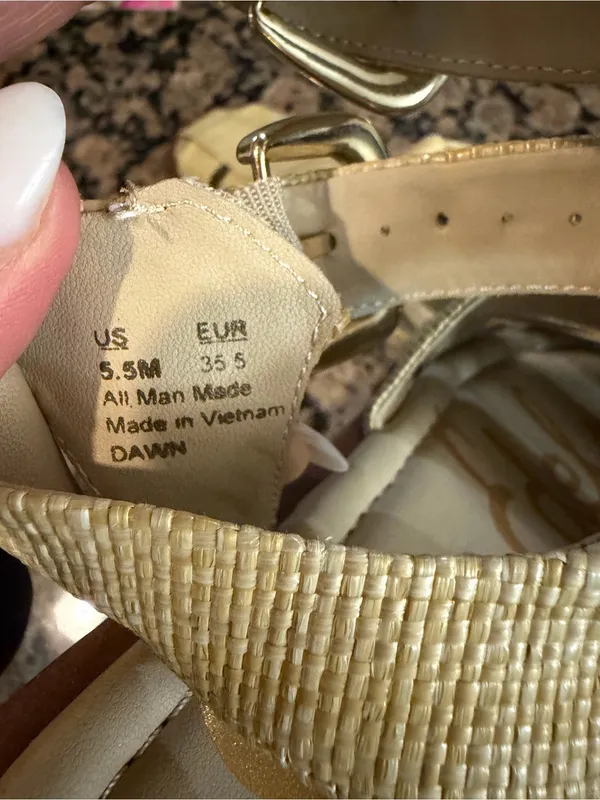 Sam Edelman Dawn Fisherman Sandals Bleached Beechwood Weave Size 5.5 Sandals - Image 9