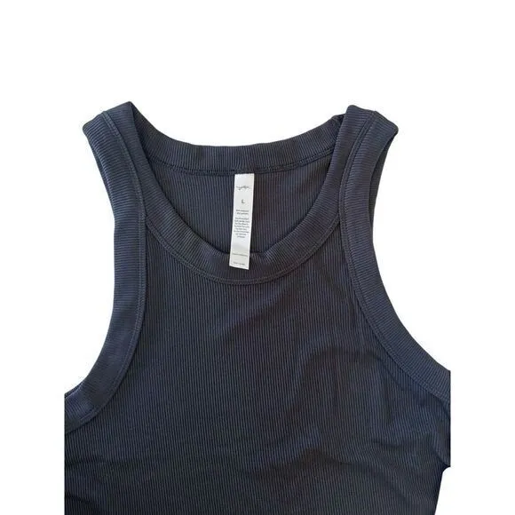 X By Gottex Rib Racer‎ Tank Black Woman's Size Large NWT Quick Drying - Image 3