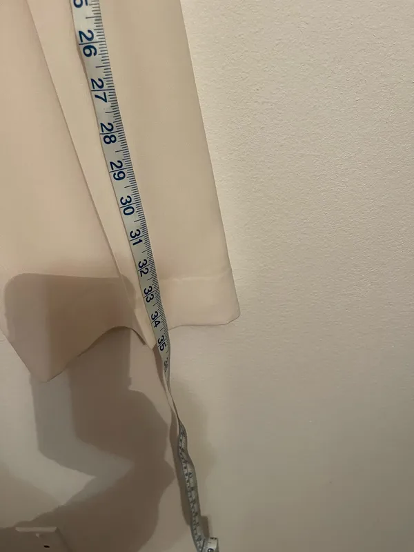 Classic White Tailored Pants Size M - Image 8