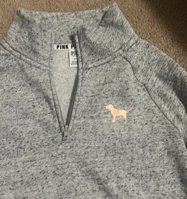 PINK 3/4 Zip Sweatshirt - Image 2