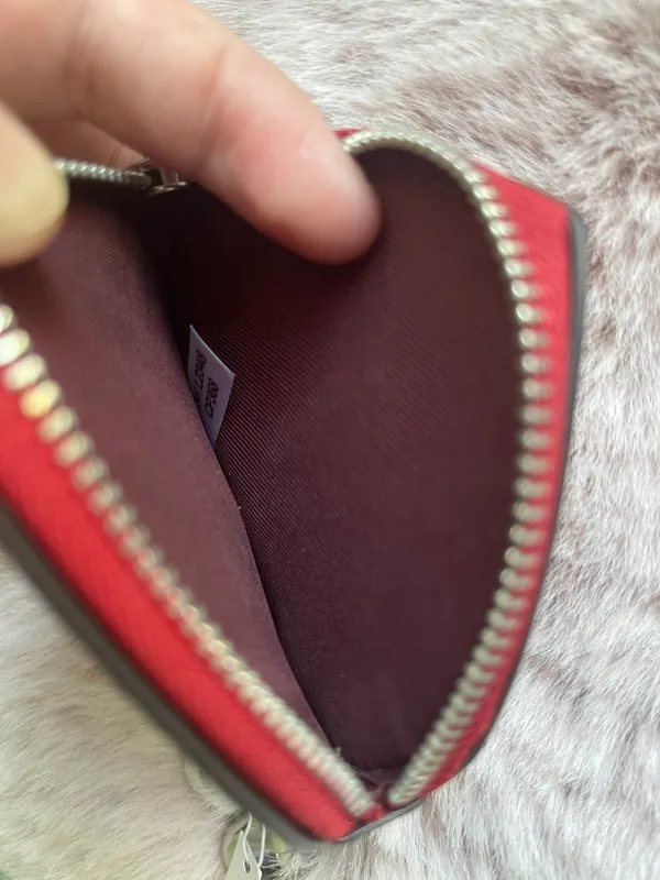 Coach heart bag charm - Image 3