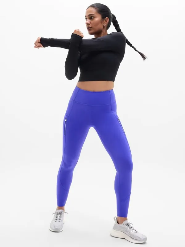 New Athleta 2X Plus Rainier Leggings Borealis Blue/Purple - Image 4