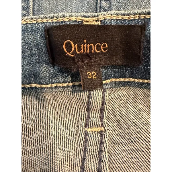 Quince High Rise Skinny Jeans Women 32 Seaside Blue Denim NWT Minimalist Tencel - Image 6