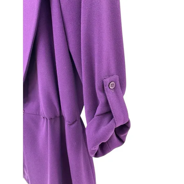 Alice + Olivia Purple Ena Hook Eye‎ Closure Blazer Skirt Suit Outfit Set Size 6 - Image 4
