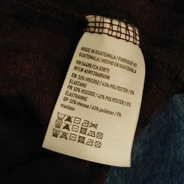 American Eagle Purple Ribbed Open Front Cardigan - Image 4