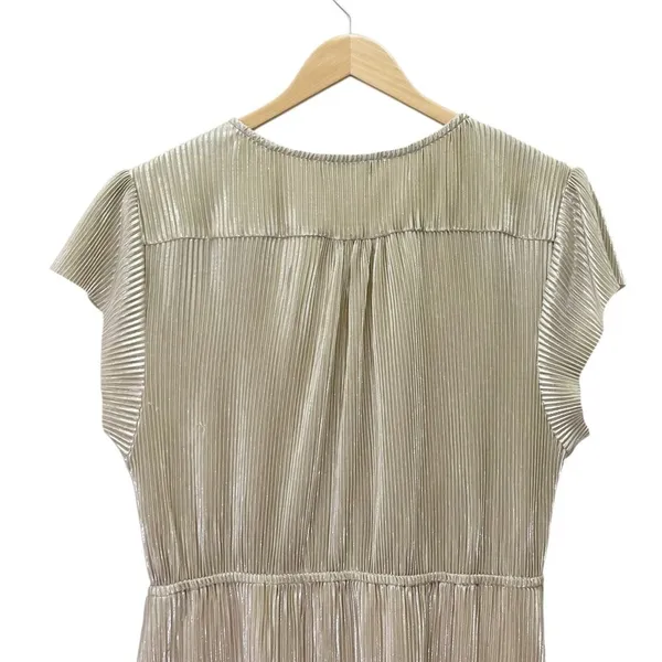 Baltic Born Athena Pleated Maxi Dress Sz XS Champagne Gold Maternity Bridesmaid - Image 6