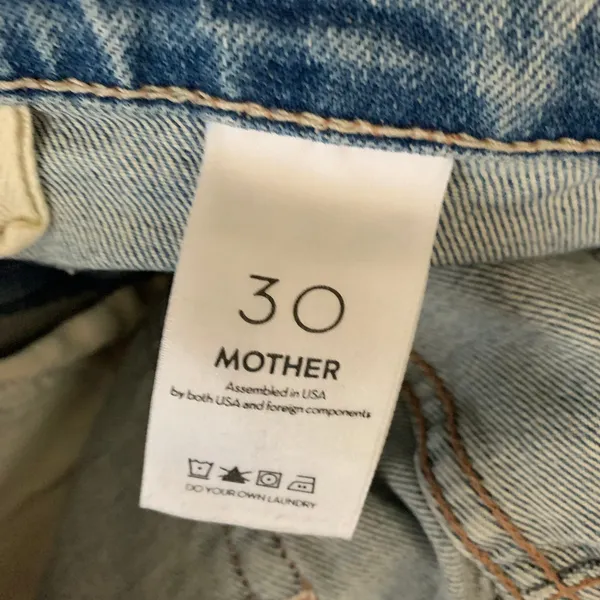 Mother The Dazzler Toke Front Ankle Wild Calling Womens Denim Jeans Size 30 - Image 16