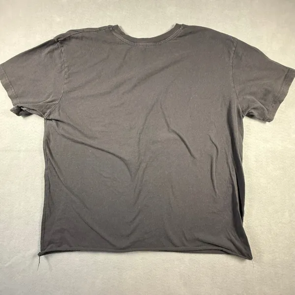 Disney The Lion King Graphic T-Shirt Gray Raw Hem Cropped Simba Scar 2XL - Image 7