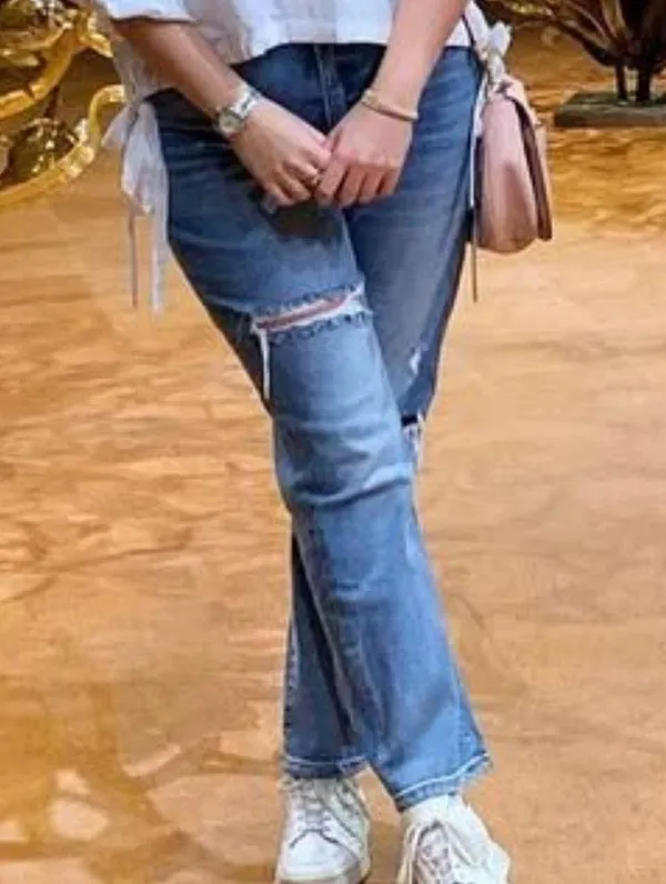 Express Blue Women's Jeans - Image 4