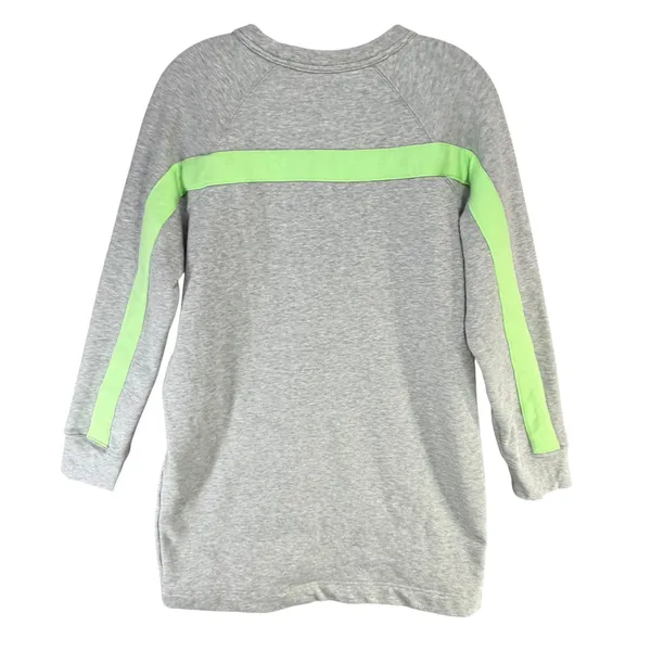 Athleta Round Trip Sweatshirt Dress Womens M Gray French Terry Sporty Athleisure - Image 5