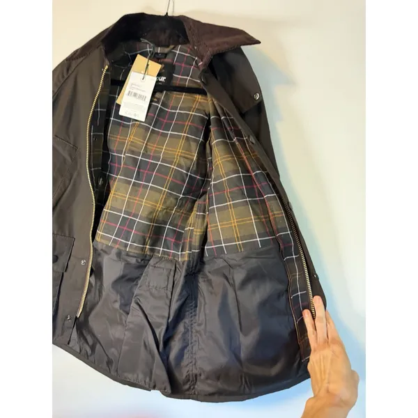 Barbour Classic Bedale Wax Jacket Olive Sz 32 Unisex NWT $425 - Image 5